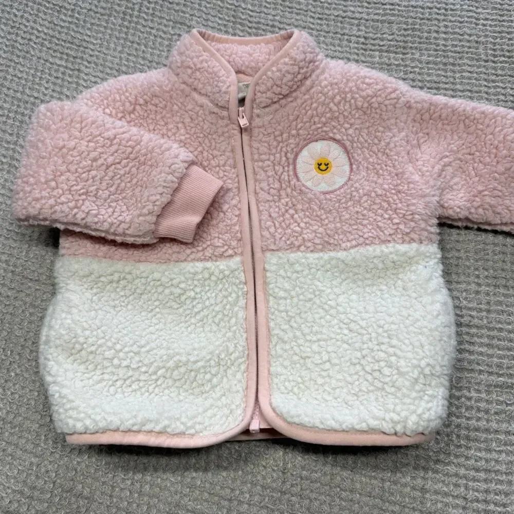 Tucker + Tate Daisy Jacket Zip Up Fleece 12 mo